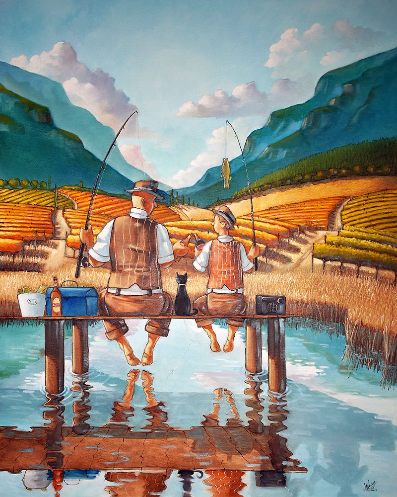 First Catch art print by Ronald West for $57.95 CAD