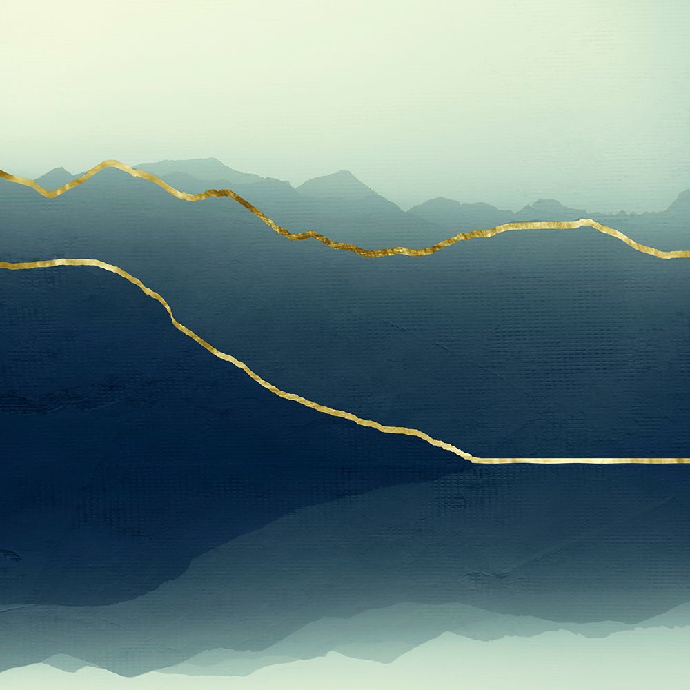 Gold Lined Alps art print by Dirk Wustenhagen for $57.95 CAD