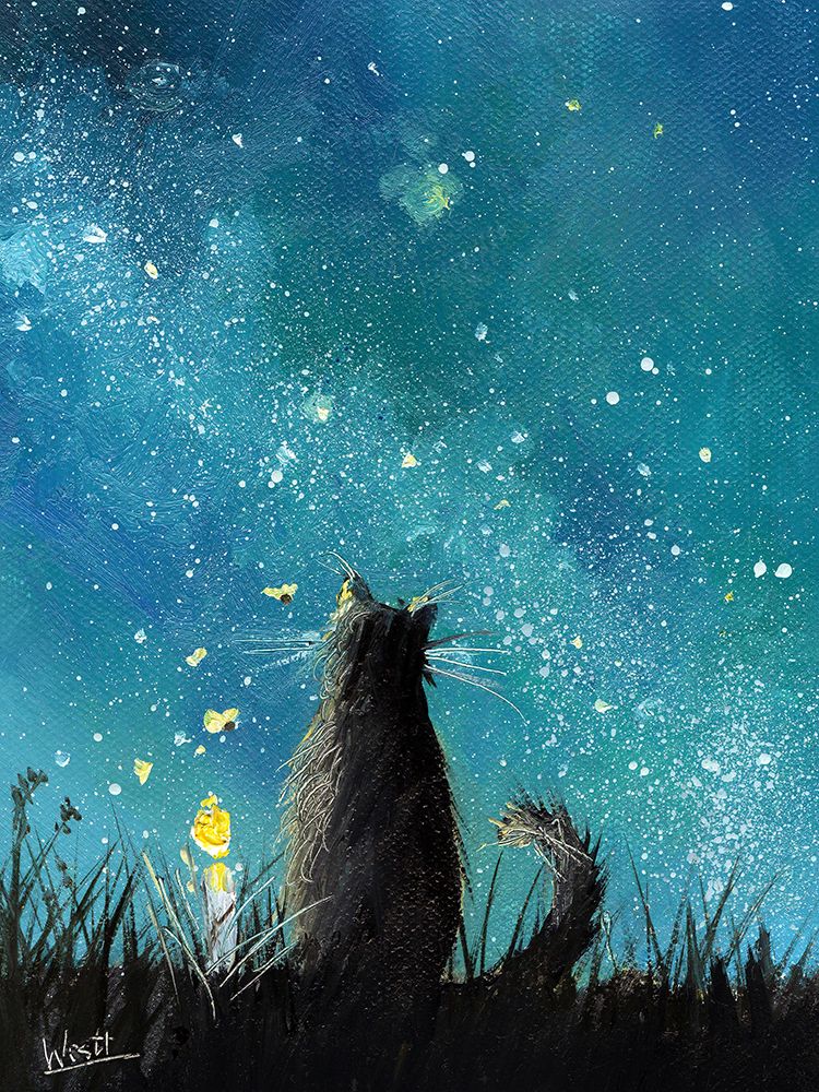 Watching Felis 2 art print by Ronald West for $57.95 CAD