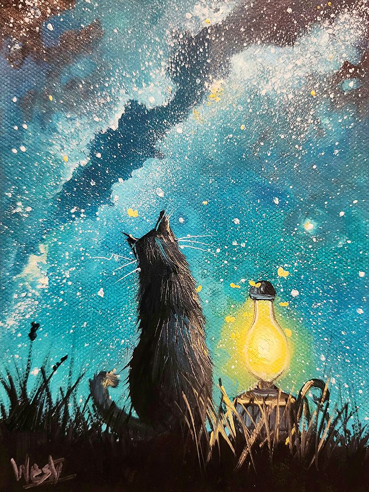 Watching Felis 3 art print by Ronald West for $57.95 CAD