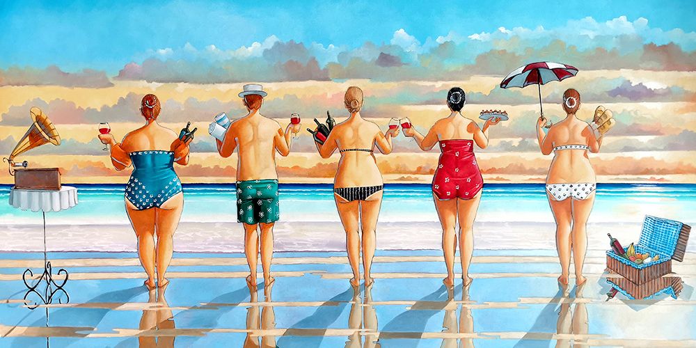 Watching Sunset art print by Ronald West for $57.95 CAD