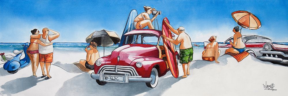 Gone Surfing art print by Ronald West for $57.95 CAD
