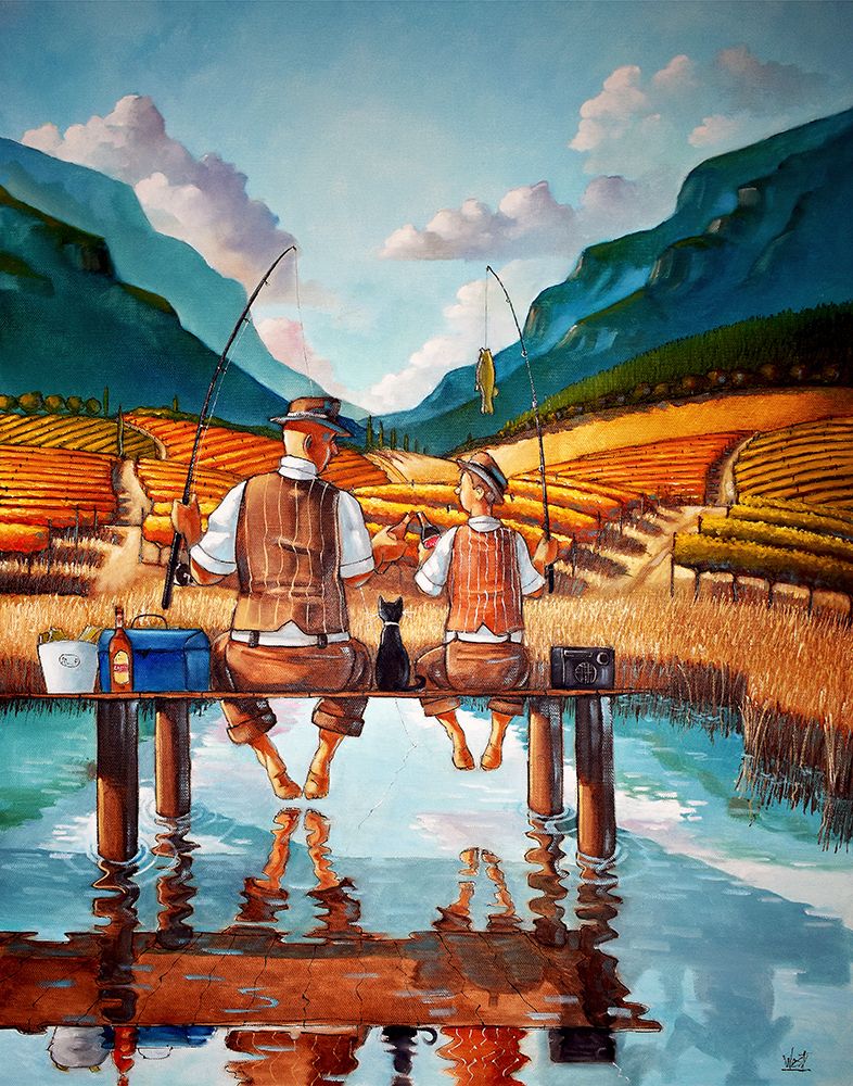 First Catch art print by Ronald West for $57.95 CAD
