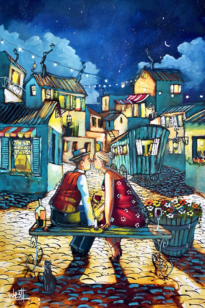 First Kiss art print by Ronald West for $57.95 CAD