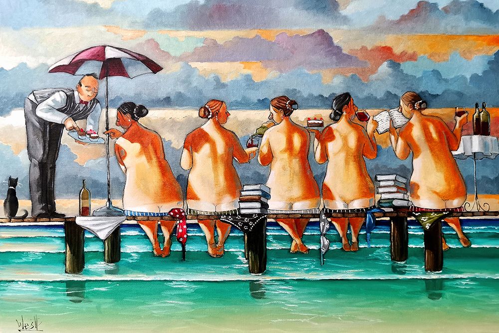 The Book Club art print by Ronald West for $57.95 CAD