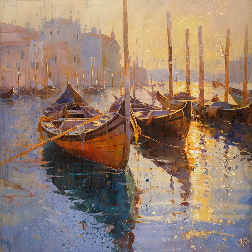 Venice Boats I art print by Marta Wiley for $57.95 CAD