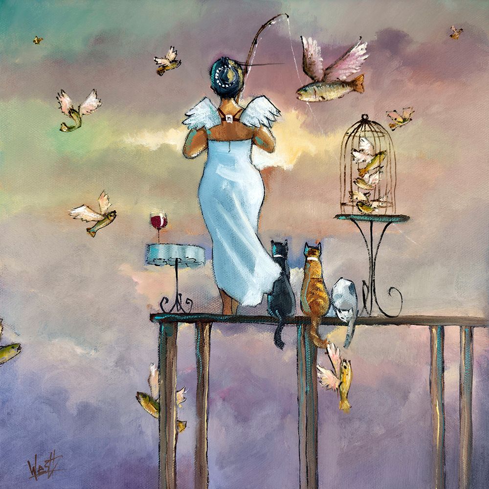 Fly Fishing art print by Ronald West for $57.95 CAD