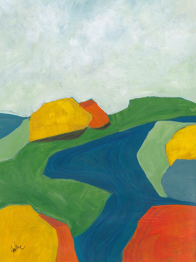 Hillside Geometry 1 art print by Jan Weiss for $57.95 CAD