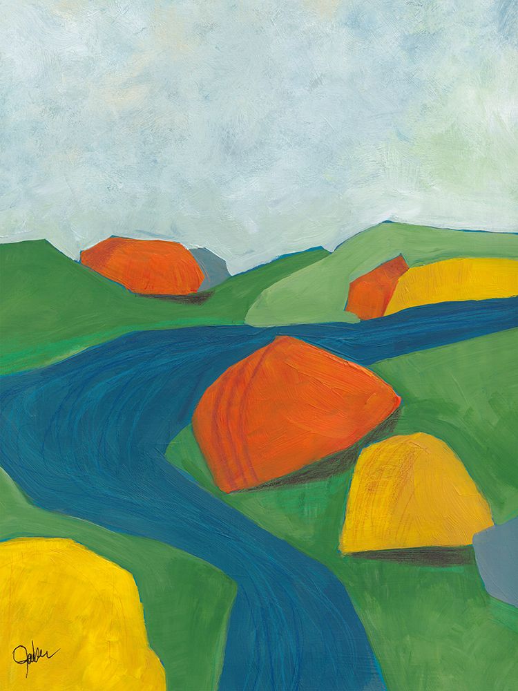 Hillside Geometry 2 art print by Jan Weiss for $57.95 CAD