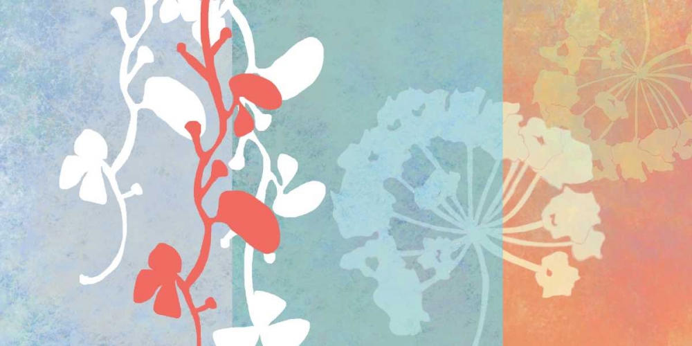 Coral Flowers art print by Jan Weiss for $57.95 CAD