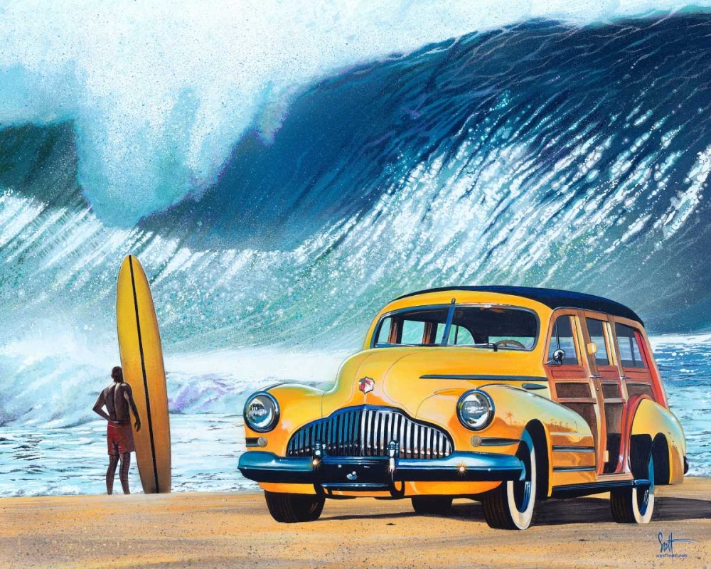 Buttercup Buick art print by Scott Westmoreland for $57.95 CAD