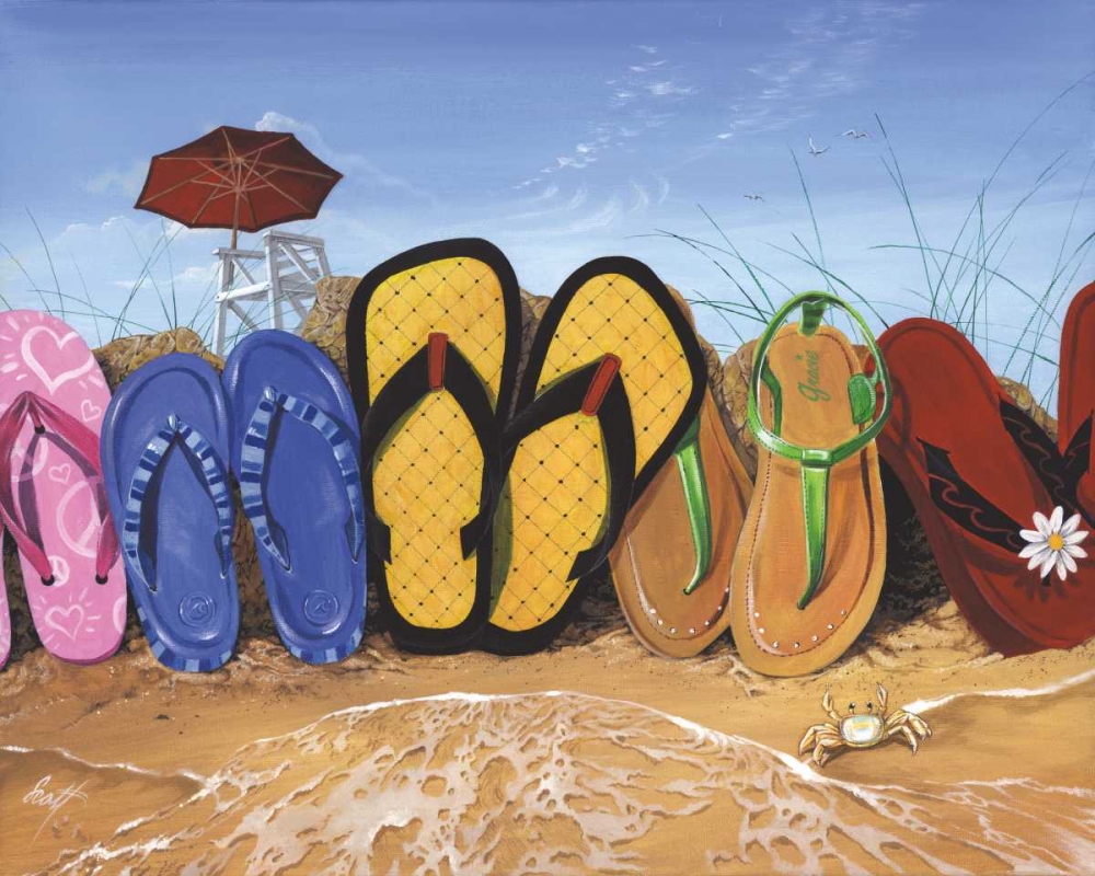 Flip Flop Fence art print by Scott Westmoreland for $57.95 CAD