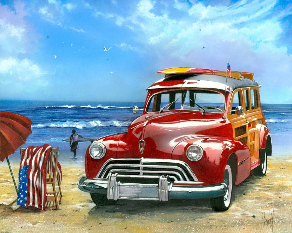 Surfinâ€™ USA art print by Scott Westmoreland for $57.95 CAD