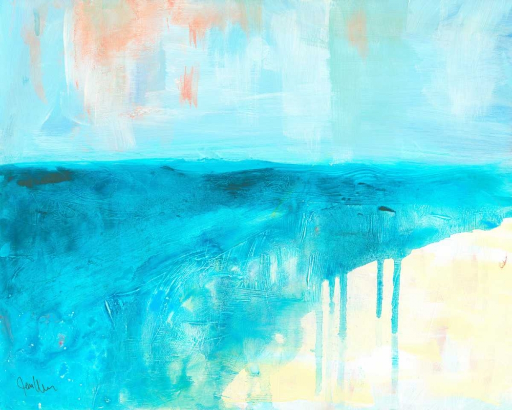 Coastal Blues 2 art print by Jan Weiss for $57.95 CAD