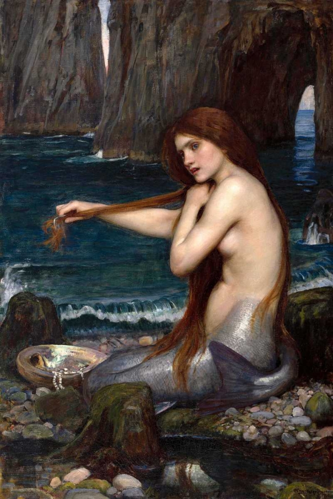 A Mermaid art print by John William Waterhouse for $57.95 CAD