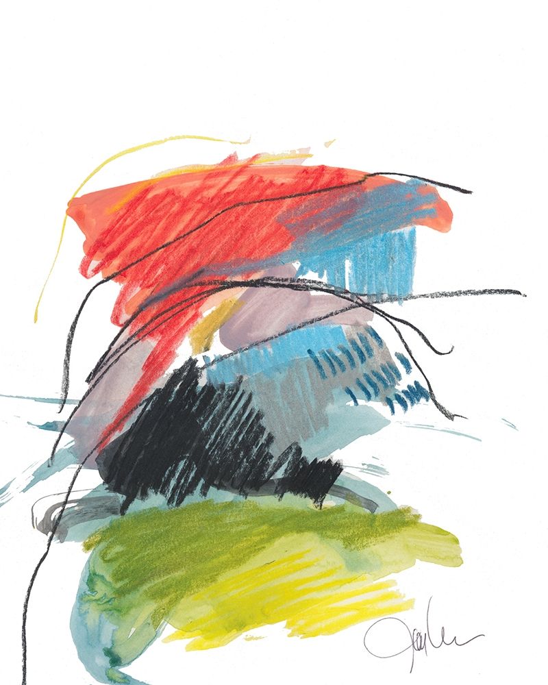 Abstract Landscape No. 40 art print by Jan Weiss for $57.95 CAD