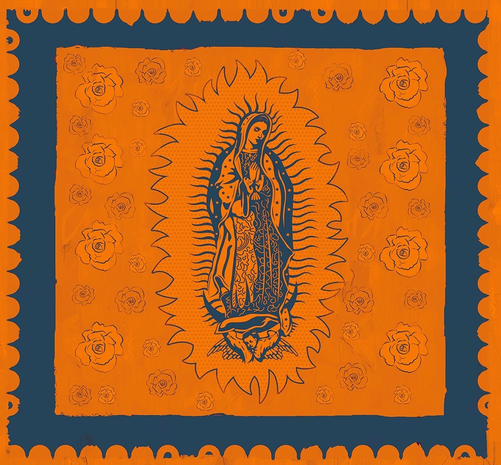 Orange and Blue Mary art print by Marta Wiley for $57.95 CAD