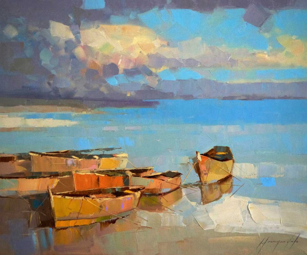 Fishing Boats art print by Vahe Yeremyan for $57.95 CAD