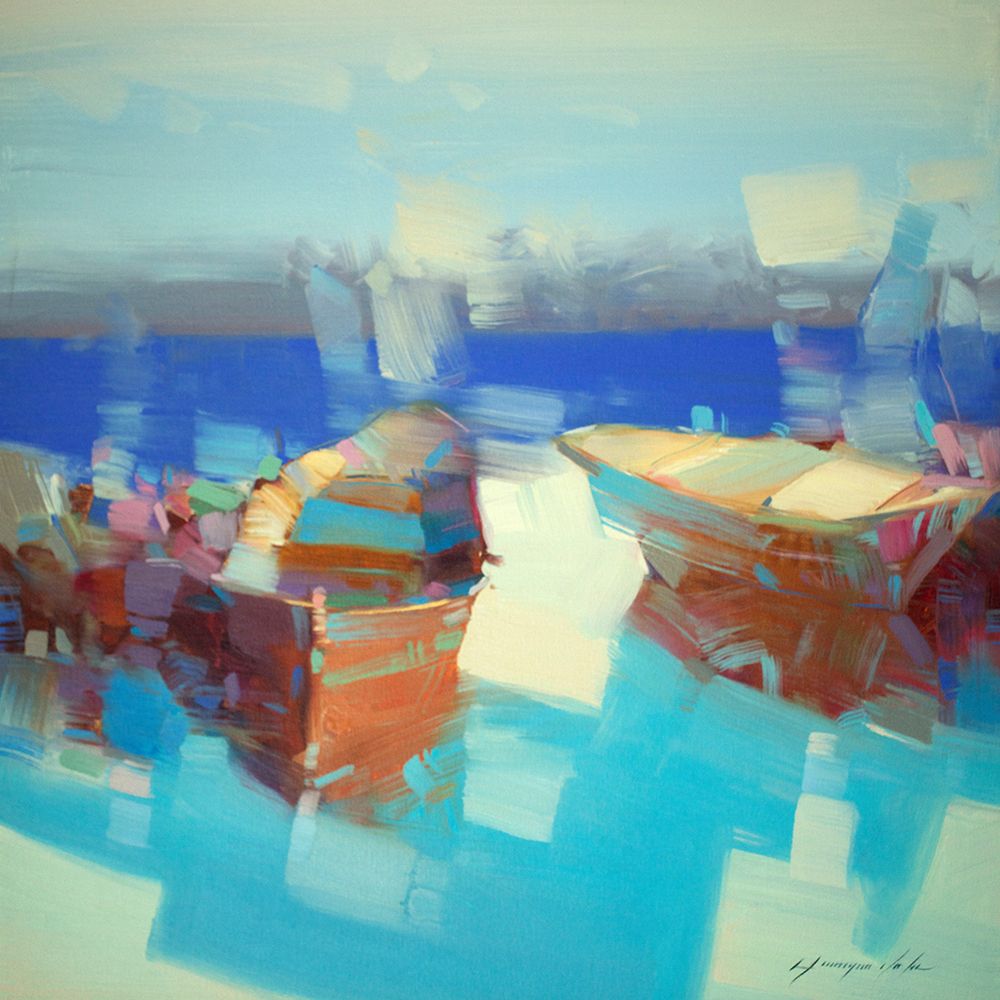 Rowboats II art print by Vahe Yeremyan for $57.95 CAD