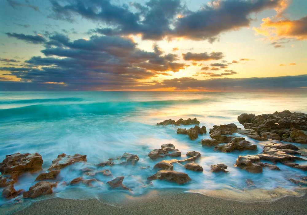 Ocean Sunrise art print by Patrick Zephyr for $57.95 CAD