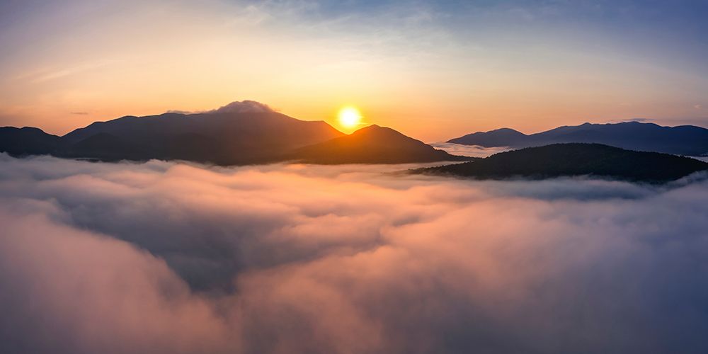 Sunrise Above the Clouds, Whiteface Mountain art print by Jonathan Zaharek for $57.95 CAD