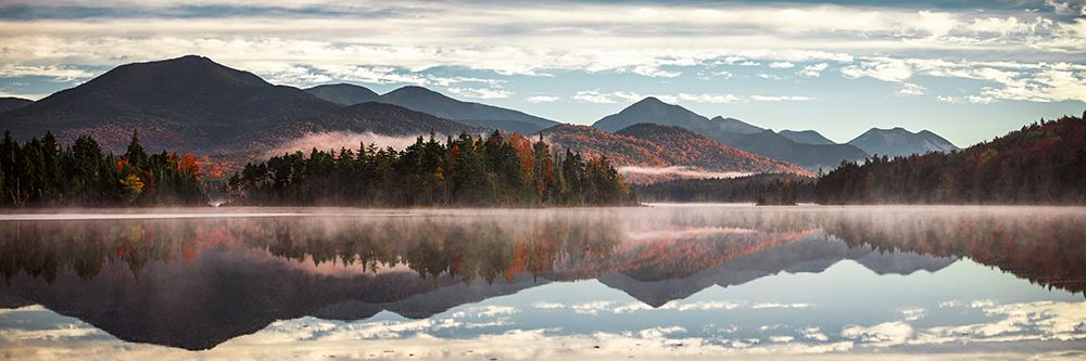 Autumn Panoramic View from Boreas Ponds, Adirondacks art print by Jonathan Zaharek for $57.95 CAD