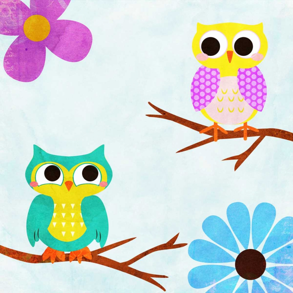 Cozy Owls II art print by SD Graphics Studio for $57.95 CAD