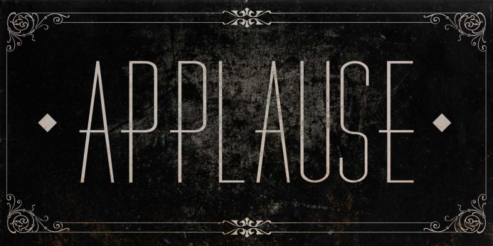 Silent Film Type I (Applause) art print by SD Graphics Studio for $57.95 CAD