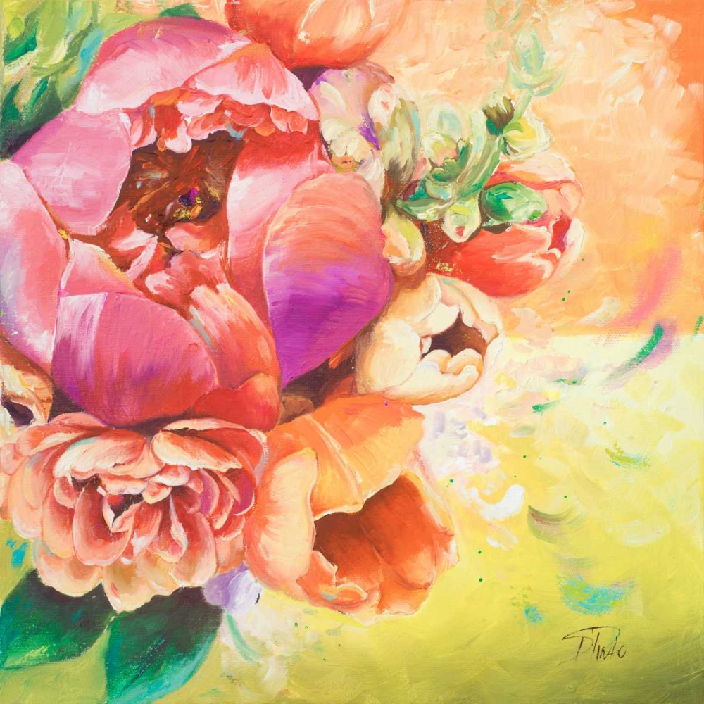 Beautiful Bouquet of Peonies I art print by Patricia Pinto for $57.95 CAD