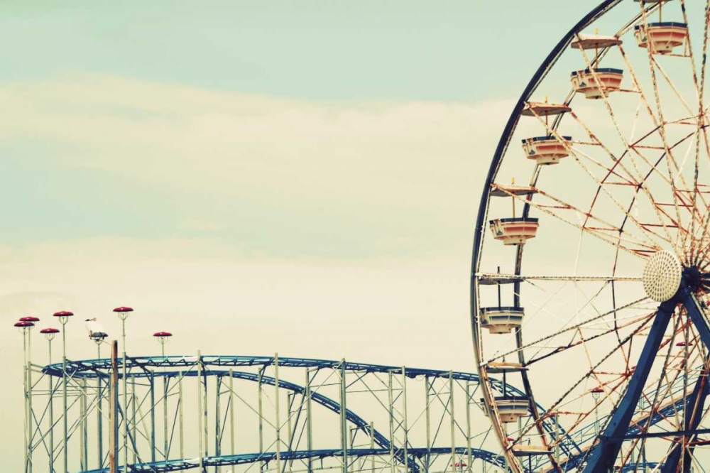 Retro Ferris art print by Gail Peck for $57.95 CAD