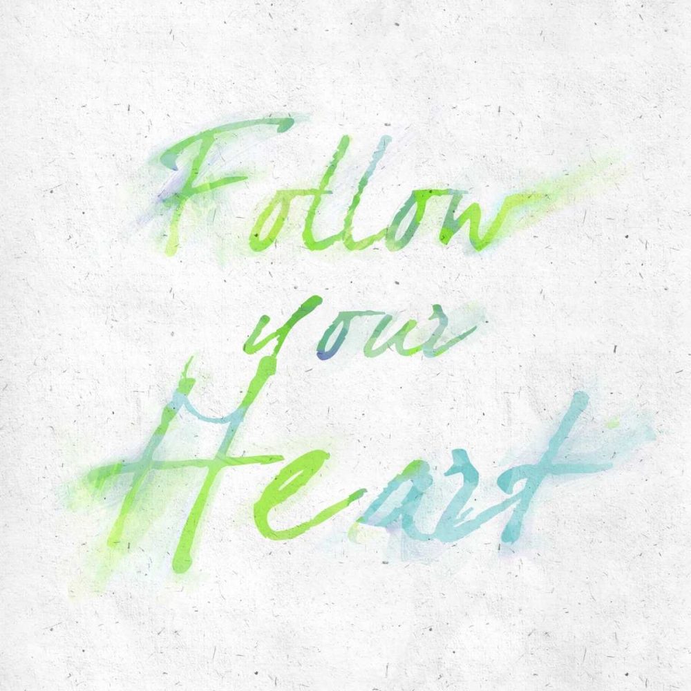 Follow Your Heart Border art print by SD Graphics Studio for $57.95 CAD