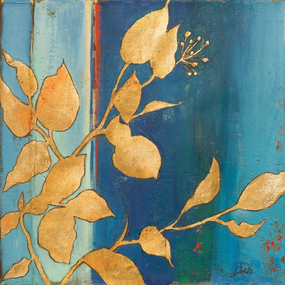 Golden Blue I art print by Patricia Pinto for $57.95 CAD