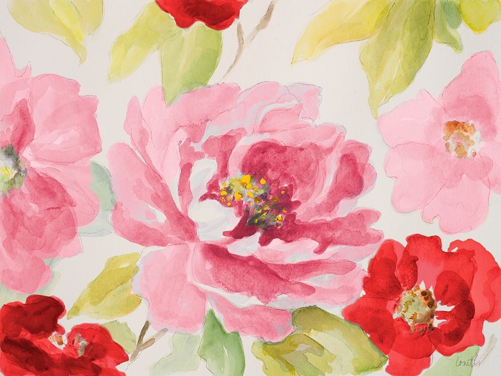 Floral Delicate in Pink II art print by Lanie Loreth for $57.95 CAD