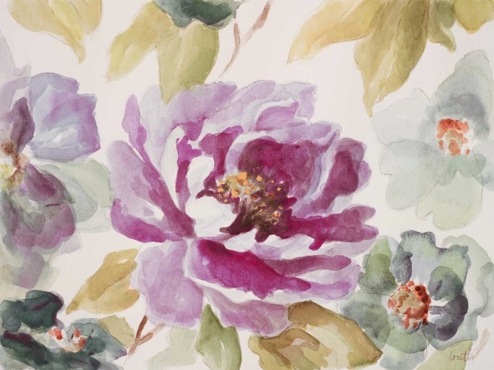 Purple Florals art print by Lanie Loreth for $57.95 CAD