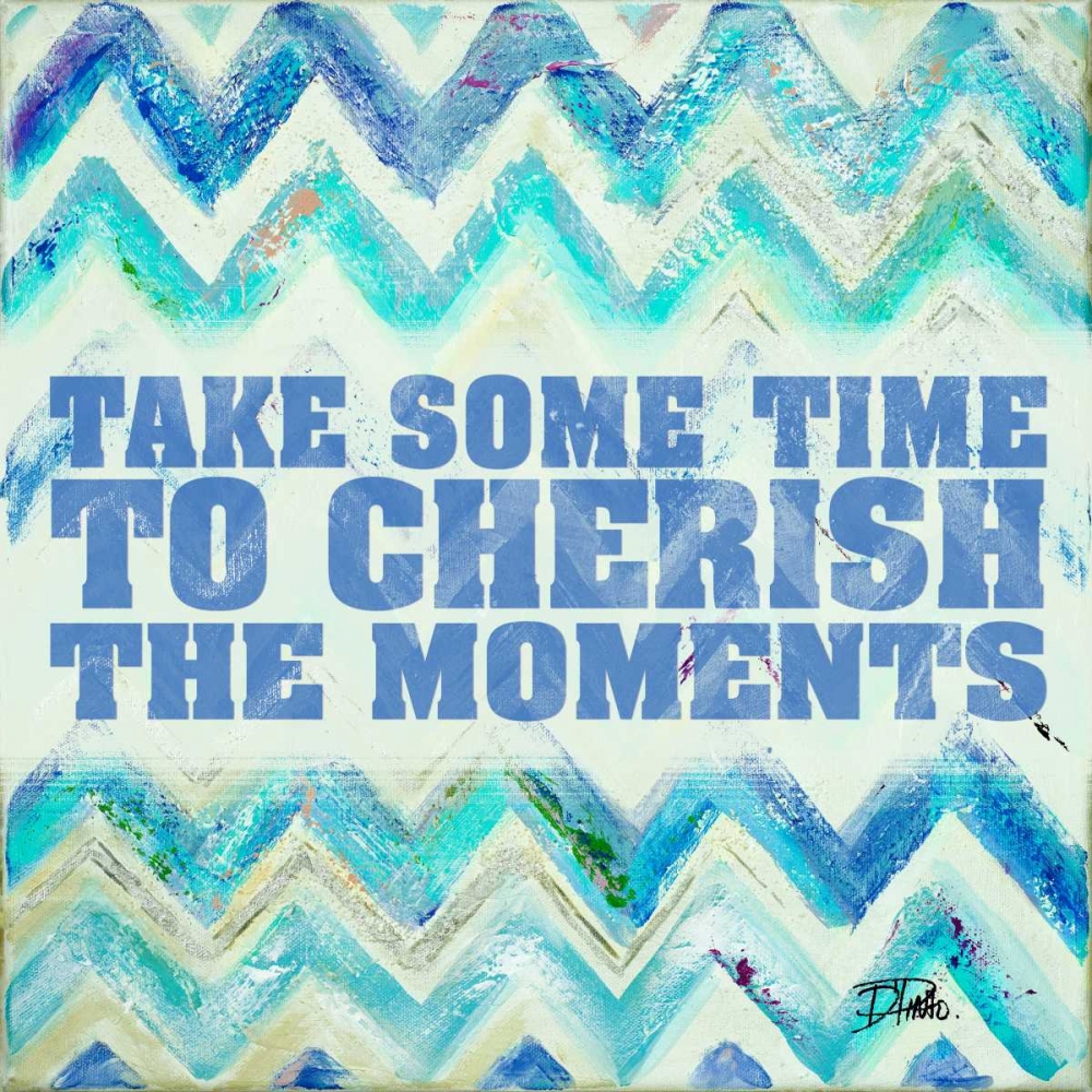 Blue Zig Zag art print by Patricia Pinto for $57.95 CAD