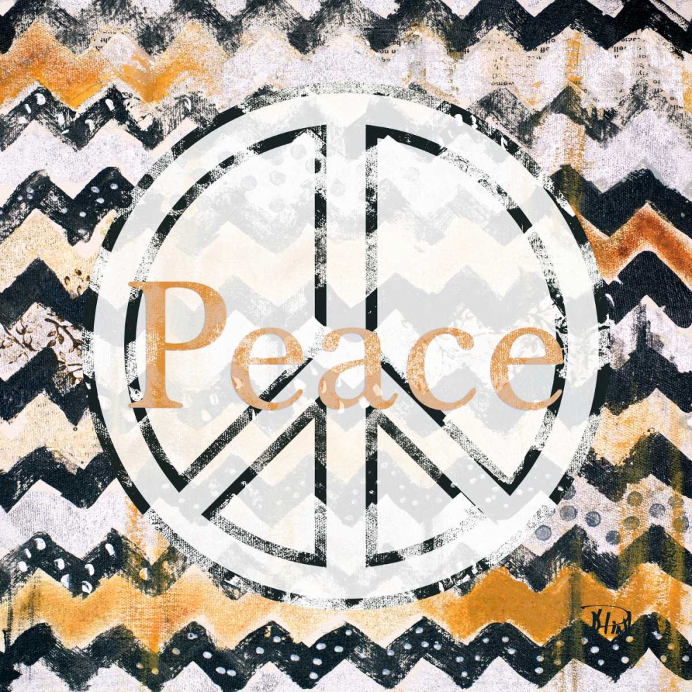 Love and Peace Square II art print by Patricia Pinto for $57.95 CAD