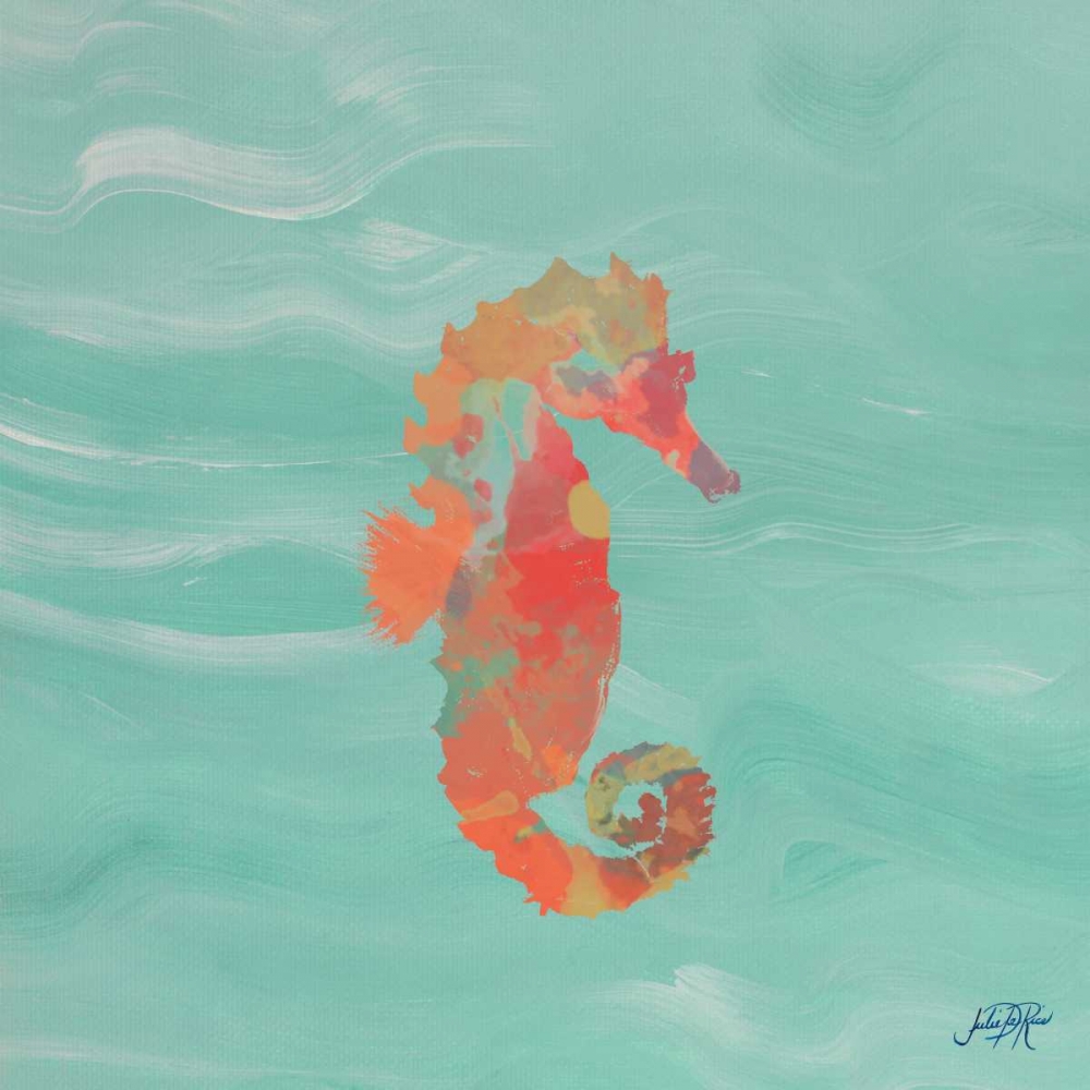 Sea Creatures on Teal III art print by Julie DeRice for $57.95 CAD