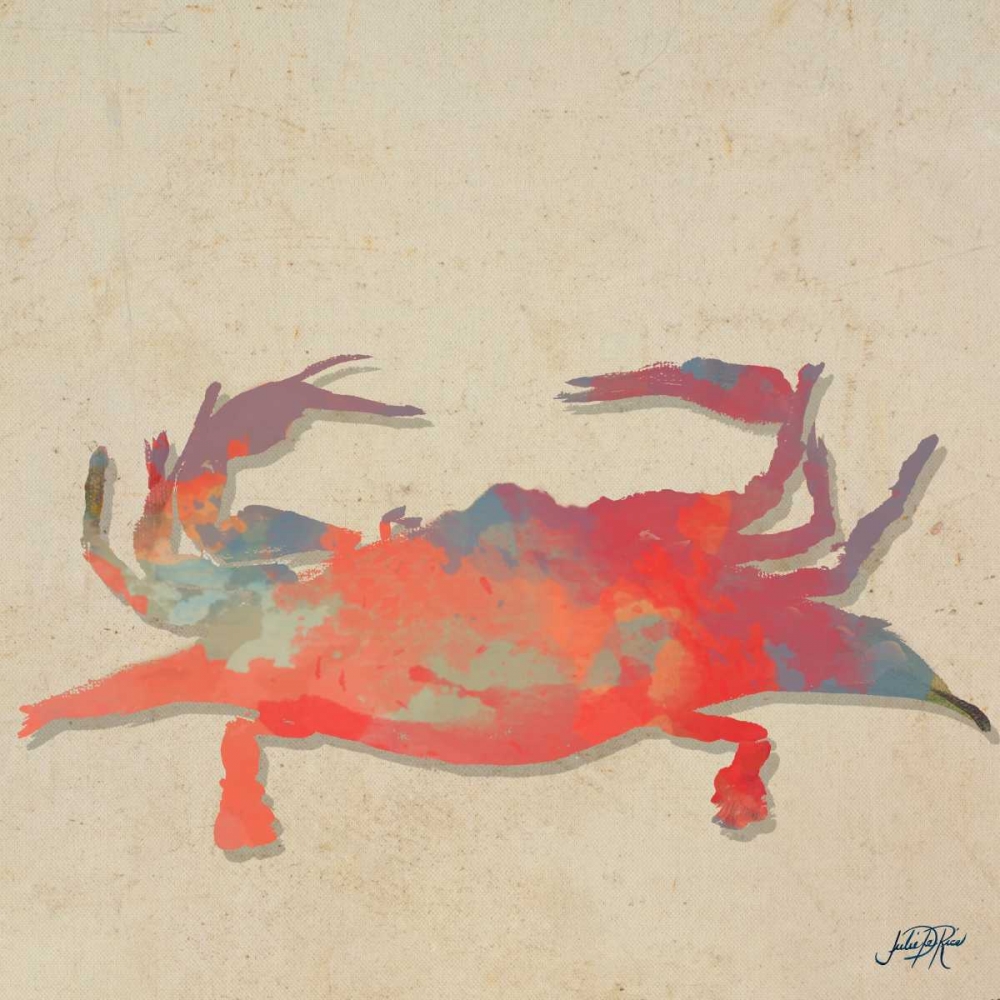 Sea Creatures on Tan I art print by Julie DeRice for $57.95 CAD