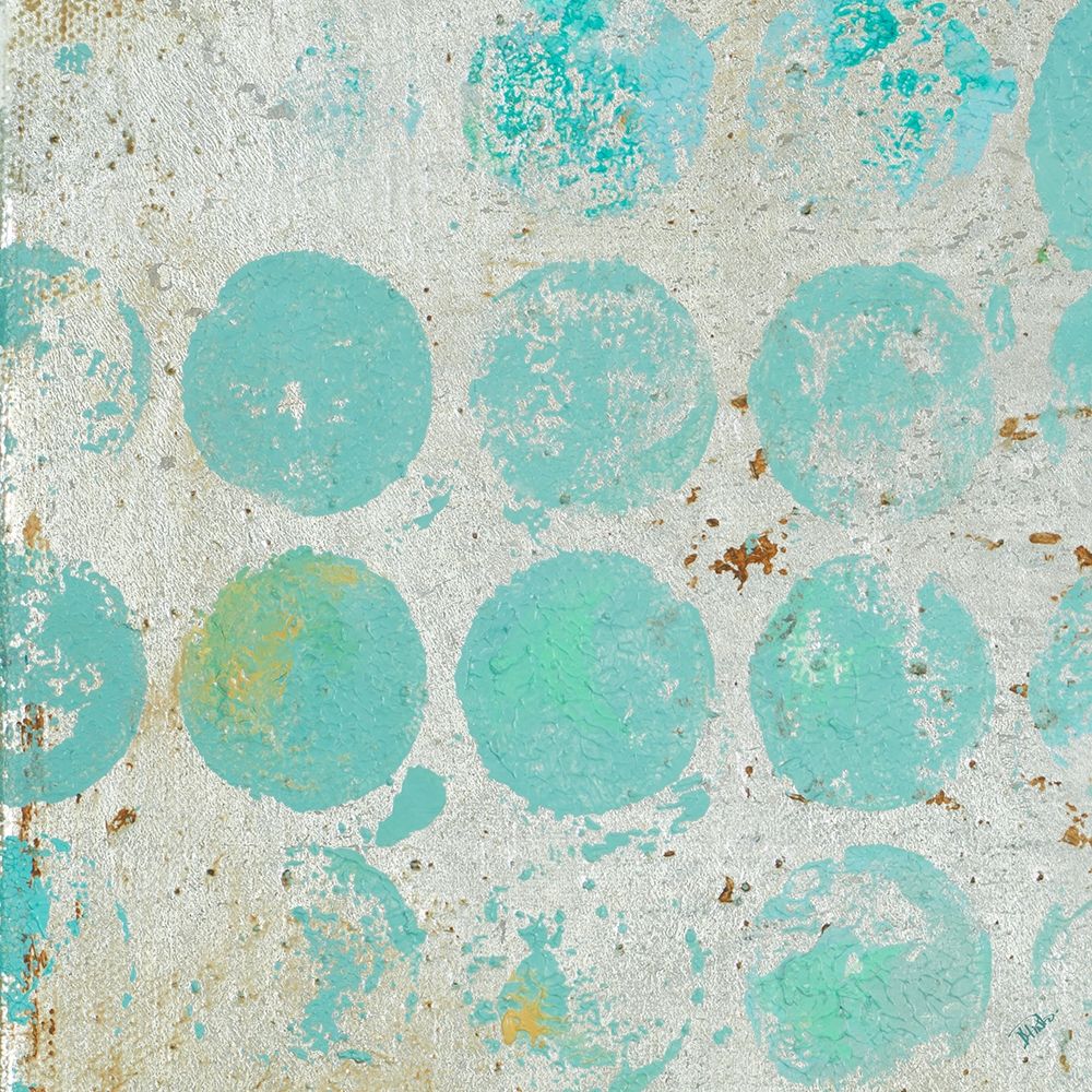 Aqua Circles I art print by Patricia Pinto for $57.95 CAD