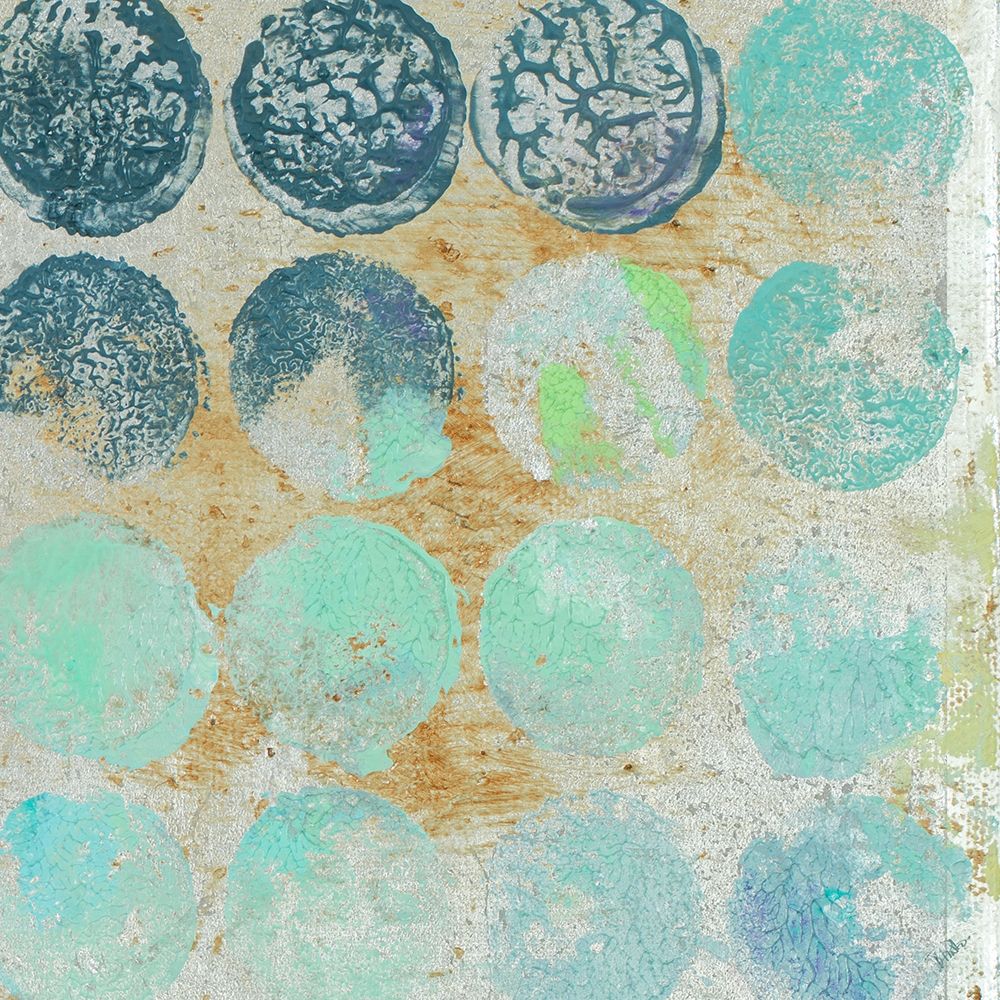 Aqua Circles II art print by Patricia Pinto for $57.95 CAD