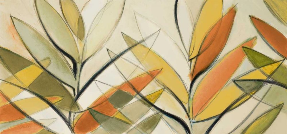 Autumn Palm Abstract Panel art print by Lanie Loreth for $57.95 CAD