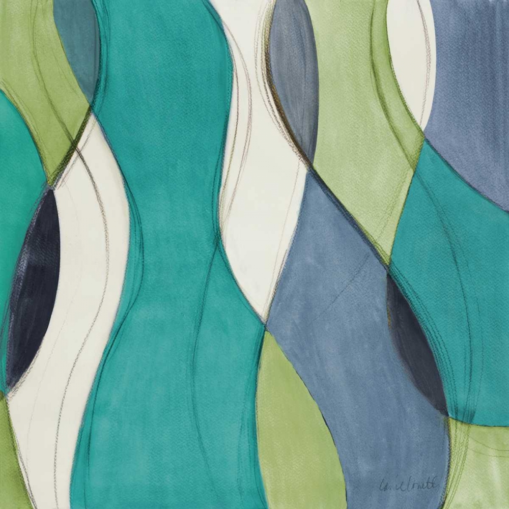 Coastal Greens Coalescence I art print by Lanie Loreth for $57.95 CAD
