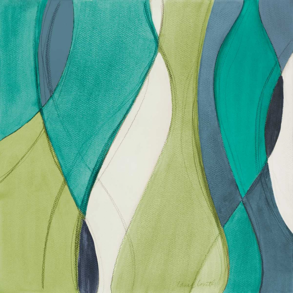 Coastal Greens Coalescence II art print by Lanie Loreth for $57.95 CAD