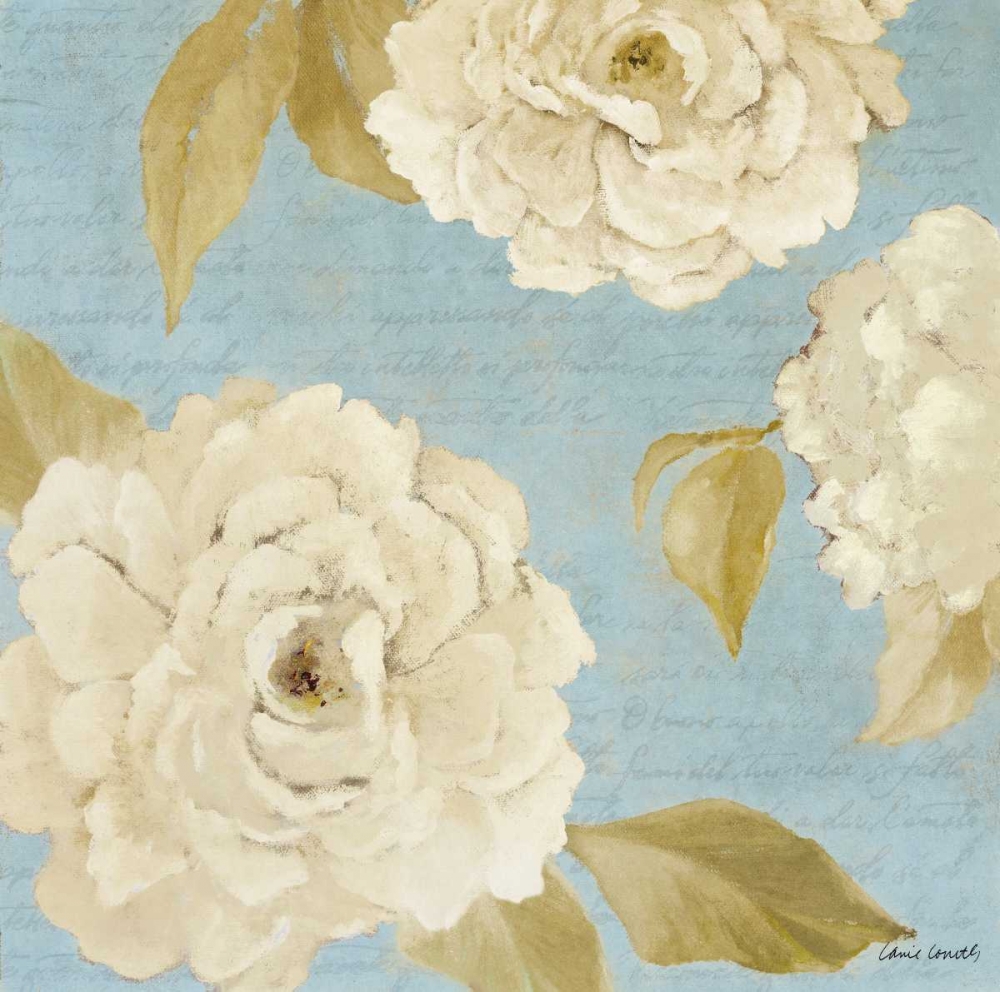 Scripted Poetic Peonies II art print by Lanie Loreth for $57.95 CAD