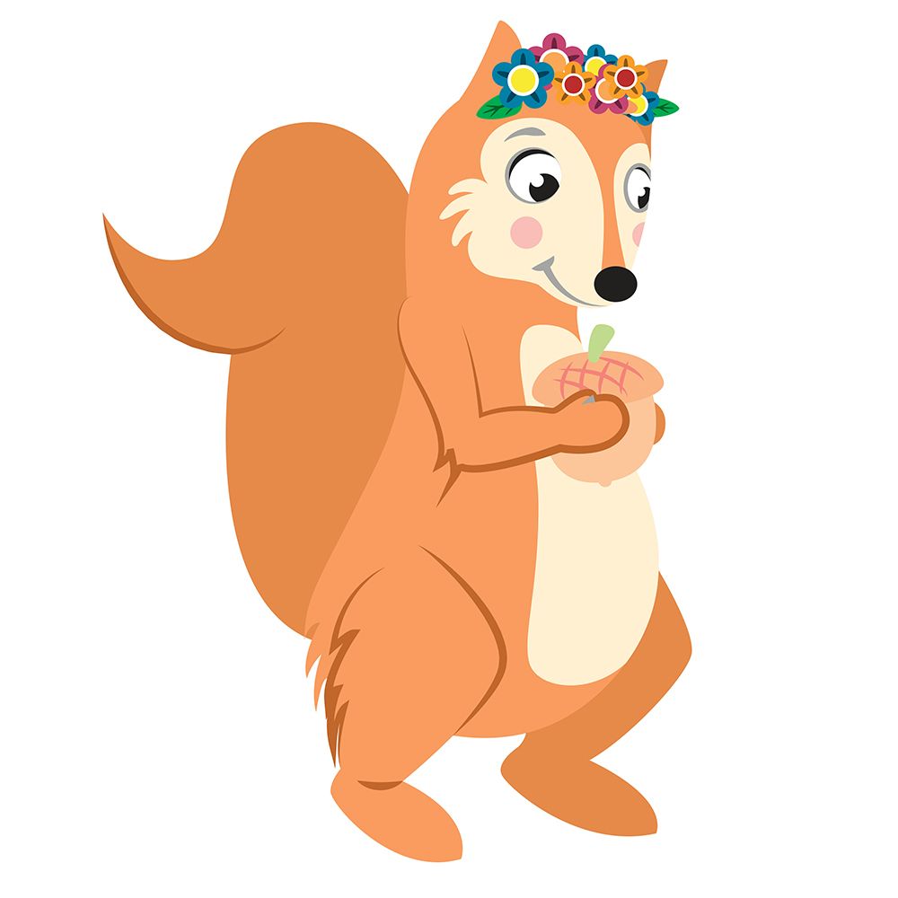 Fun Loving Squirrel art print by Josefina for $57.95 CAD