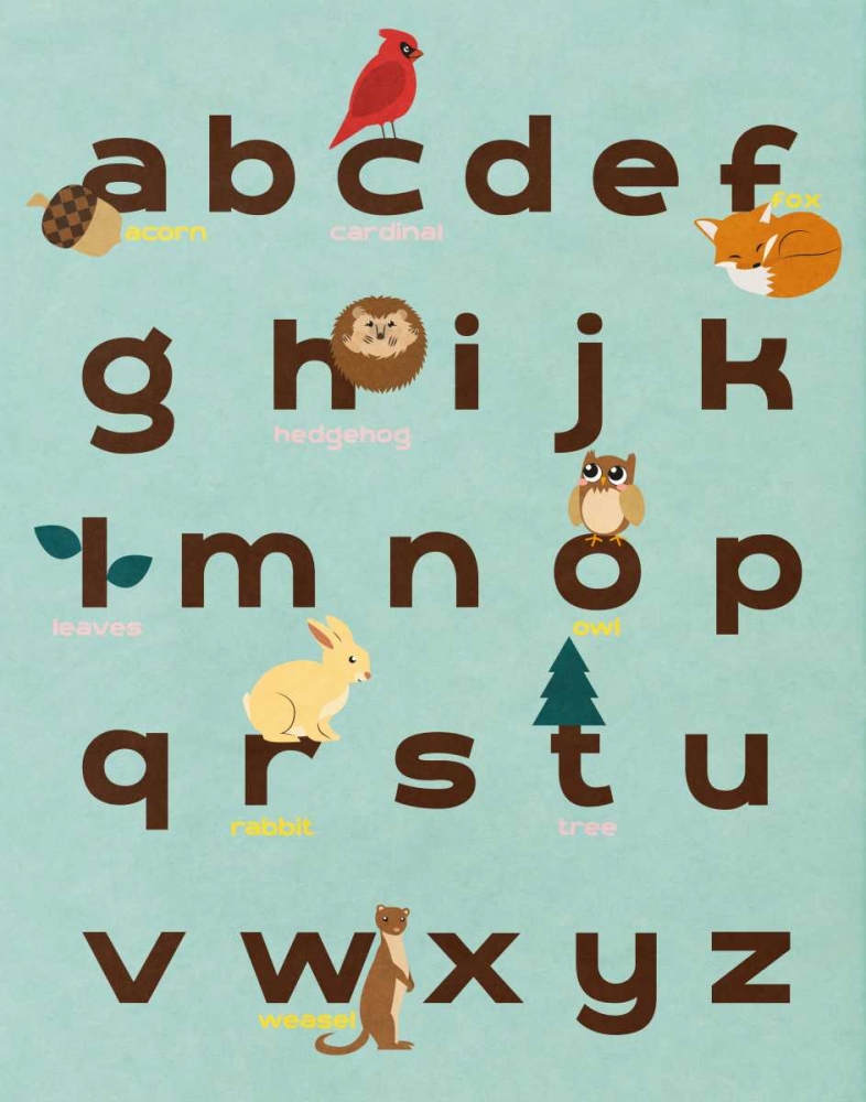 Educational Woodland I art print by SD Graphics Studio for $57.95 CAD