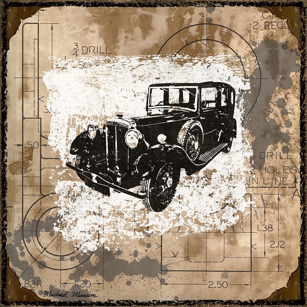 Vintage Ride I art print by Michael Marcon for $57.95 CAD