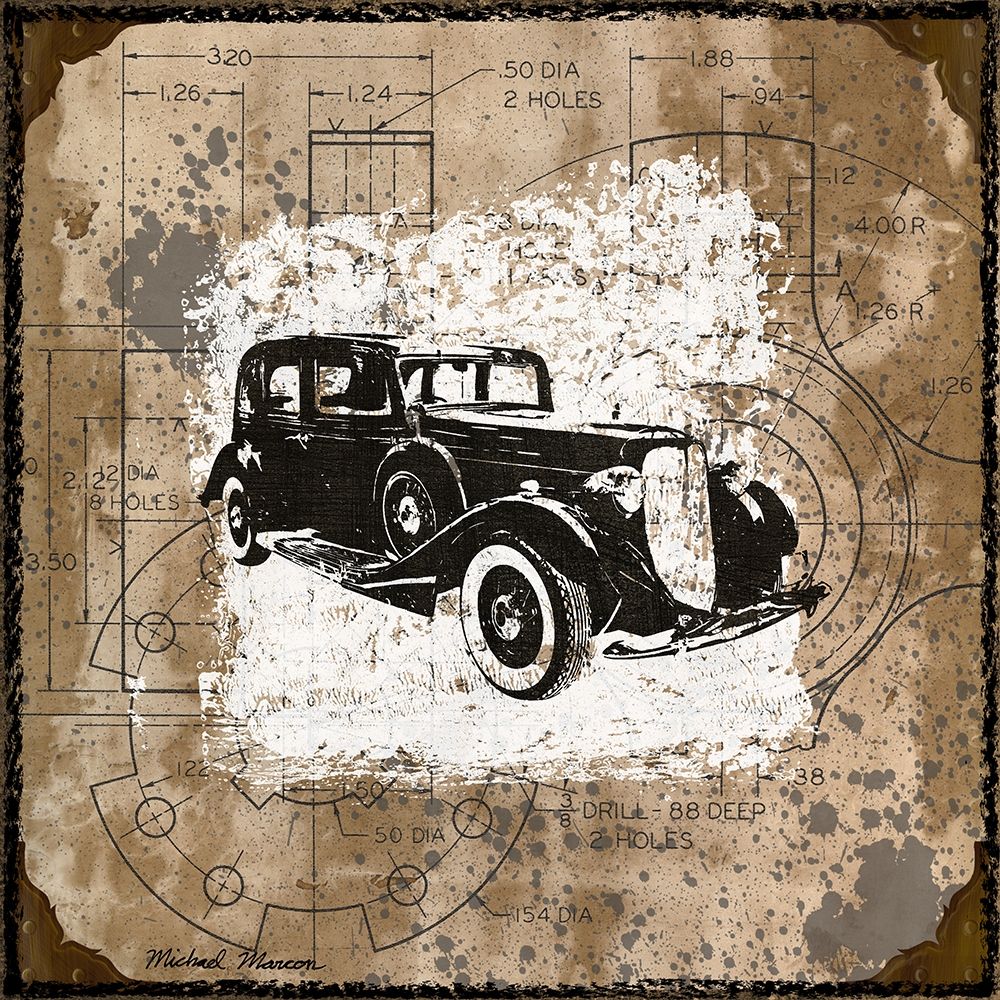 Vintage Ride II art print by Michael Marcon for $57.95 CAD