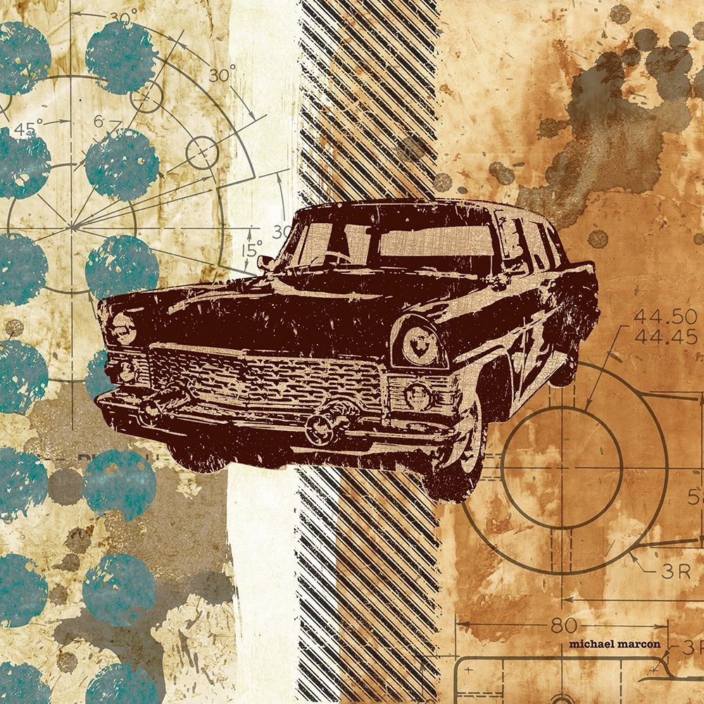 Retro Ride II art print by Michael Marcon for $57.95 CAD