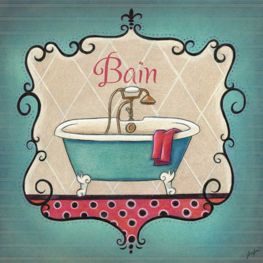 Bain and Savon I art print by Josefina for $57.95 CAD